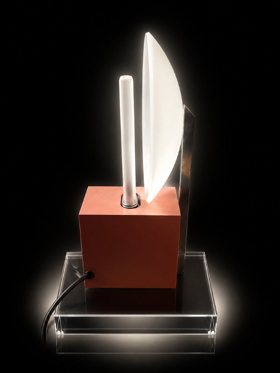 Sabine Charoy (1937-) – Lampe de table modèle 10606, édition Verre & Lumière