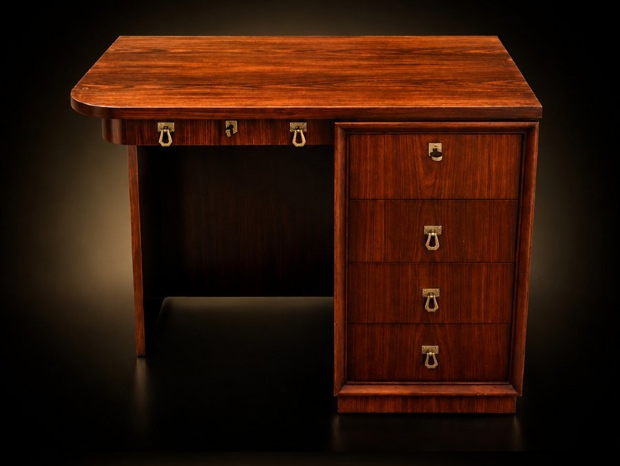  bureau Art déco en palissandre de Rio – Vers 1930-photo-2