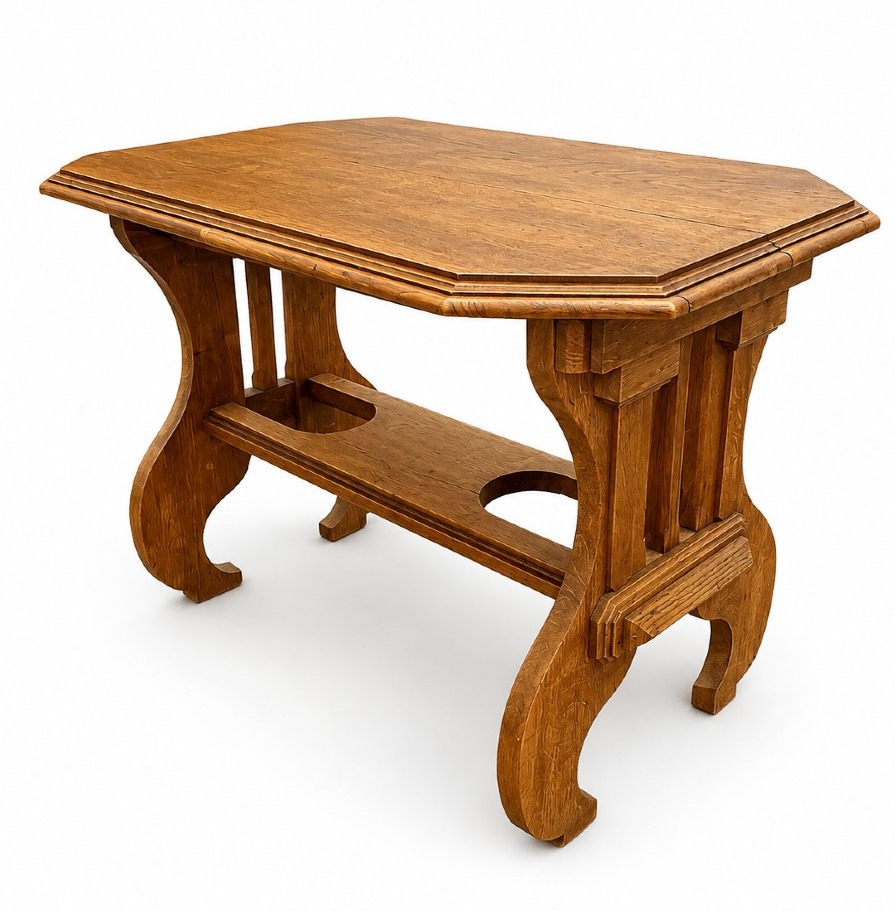 Petite table rustique en chêne –