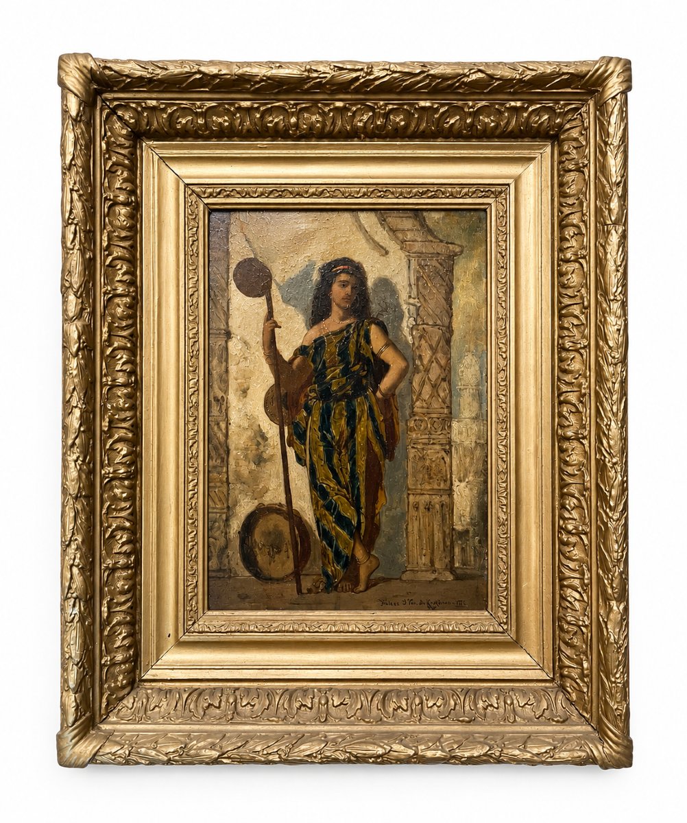 Frédéric Jean-Louis Van de Kerkhove (1862-1873) – Jeune musicienne orientaliste