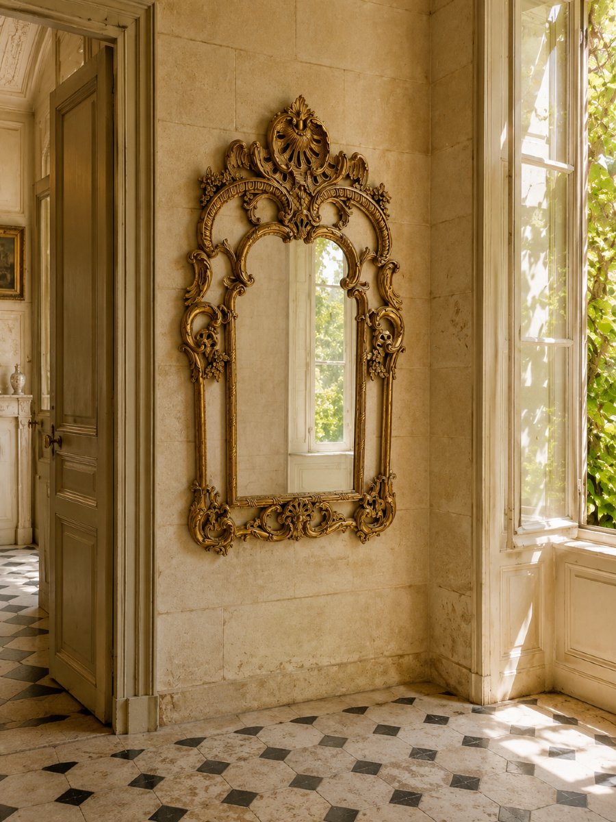 Regency-style Mirror With Glazing Beads – Late 19th Century-photo-2