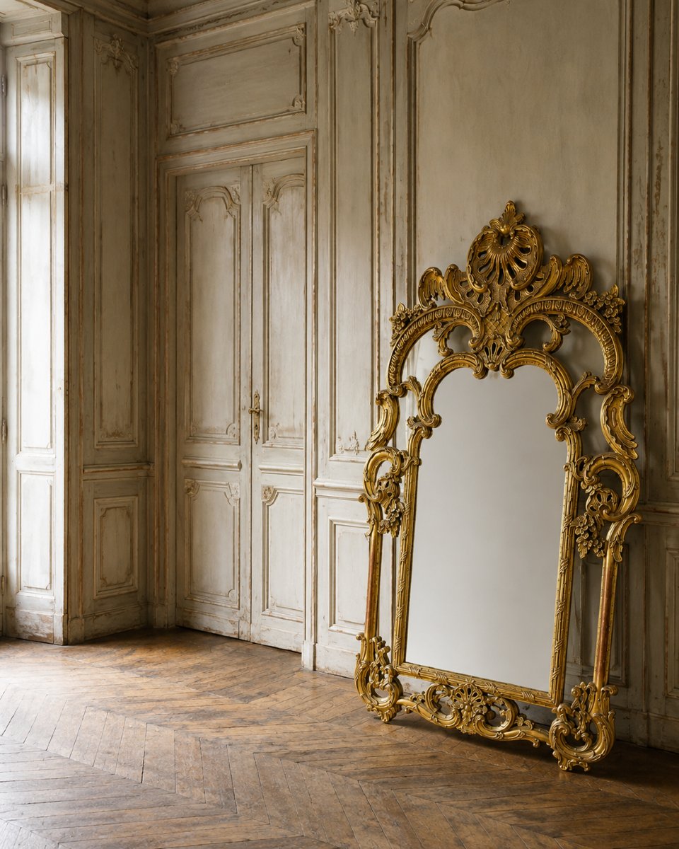 Regency-style Mirror With Glazing Beads – Late 19th Century-photo-1