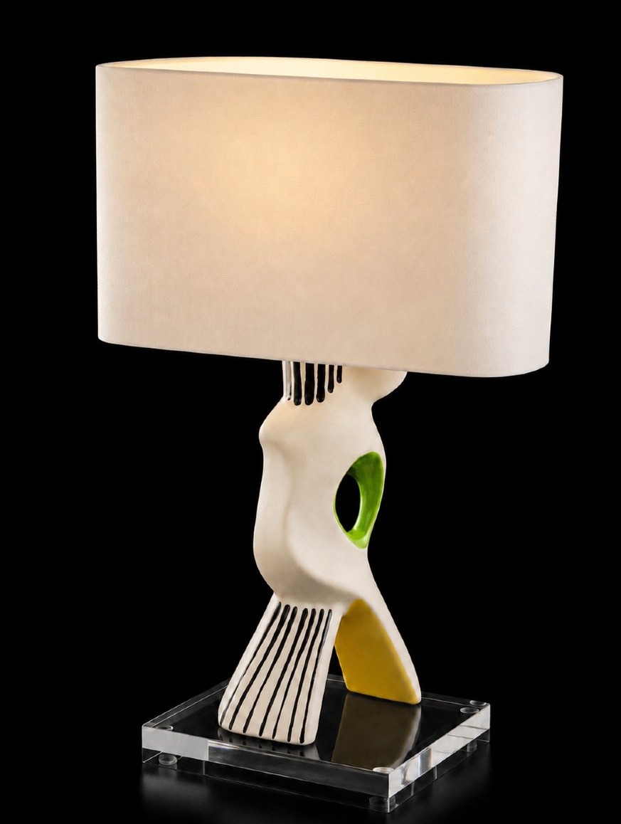 Lampe en céramique attribuée à Roger Capron – Vallauris, vers 1960