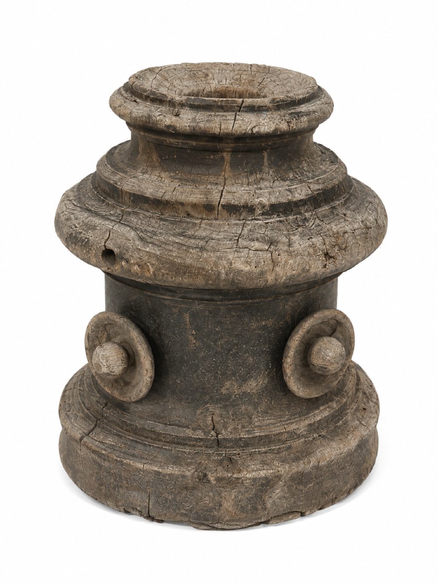 Grande urne de jardin en zinc peint – XIXᵉ siècle – -photo-1