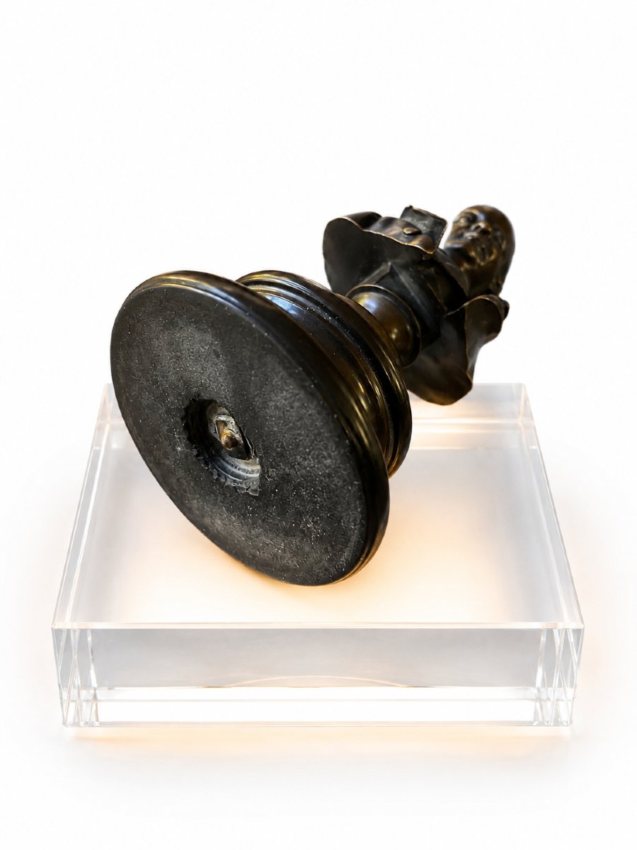 Buste en bronze de Pierre-Jean de Béranger – Fin du XIXᵉ siècle-photo-3