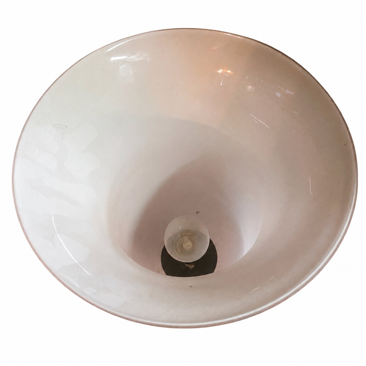 Art Deco Lamp In Pink Opaline, Circa 1930-photo-2