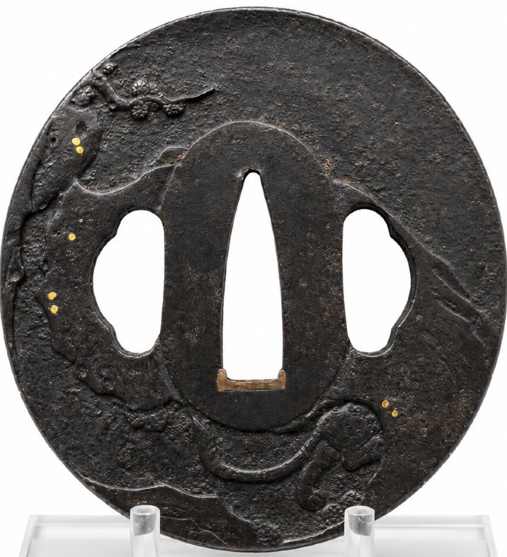Japanese Iron Tsuba – Dragon And Tiger-photo-4