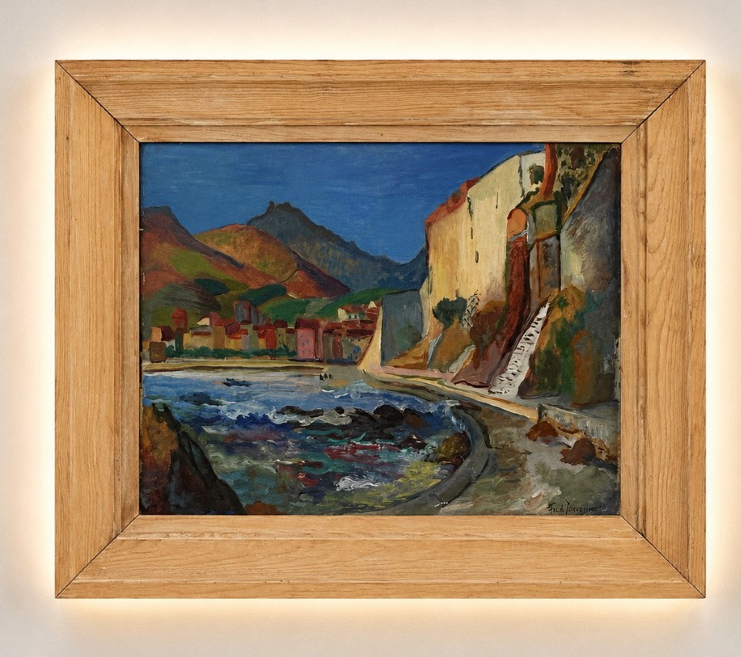 Frédéric Jouanne (1895-1972) Vue de Collioure, vers les années 1940