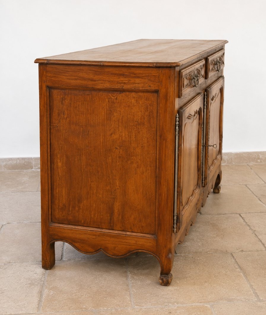 Saintonge-style Wedding Sideboard Made Of Cherry Wood—18th Century-photo-4