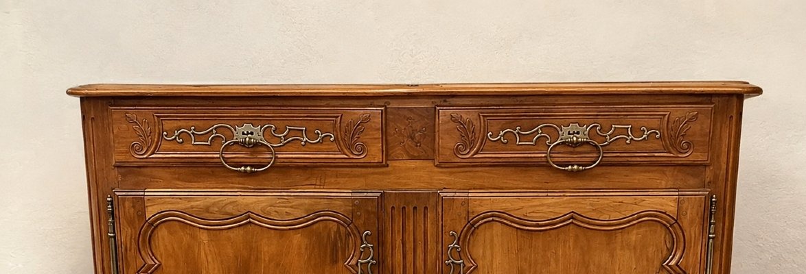 Saintonge-style Wedding Sideboard Made Of Cherry Wood—18th Century-photo-1