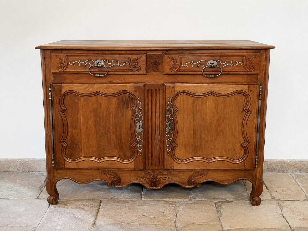 Saintonge-style Wedding Sideboard Made Of Cherry Wood—18th Century