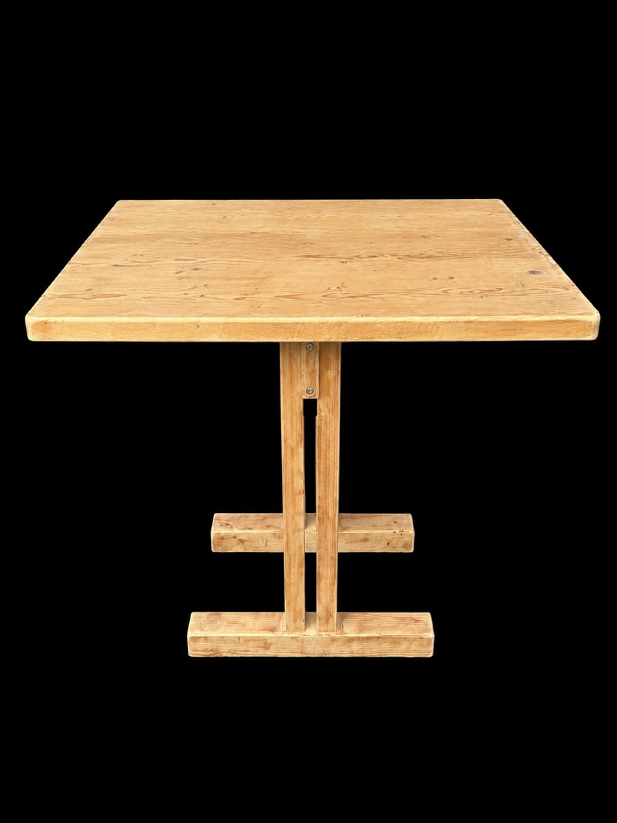 Charlotte Perriand — Solid Pine Table For Les Arcs, Circa 1970–1975-photo-3