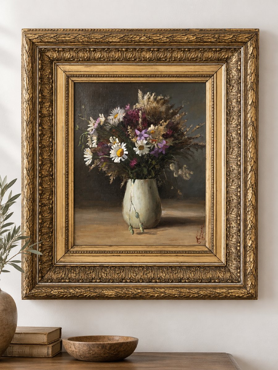 Bouquet de fleurs — France, fin du XIXᵉ siècle