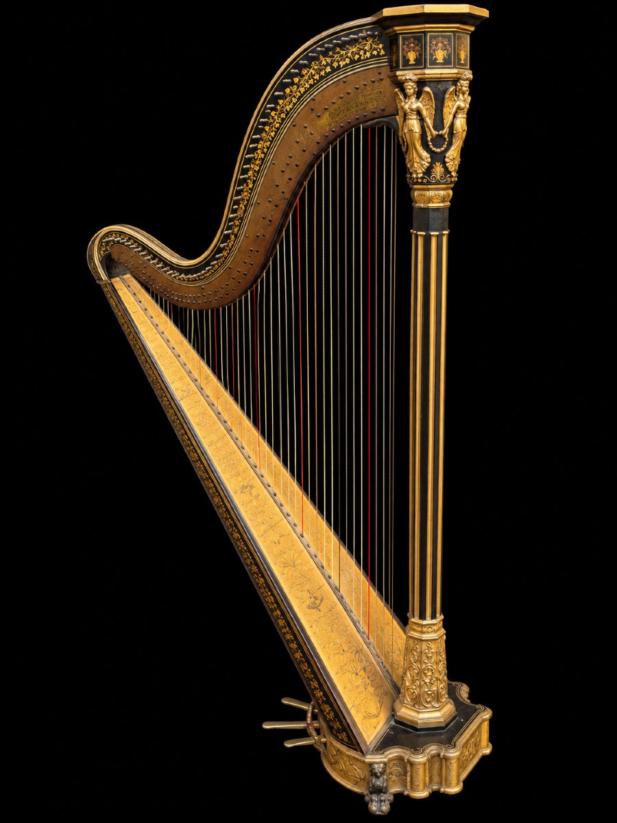 HARPE À PÉDALES DE FREDERICK GROSJEAN Londres, vers 1820-photo-2