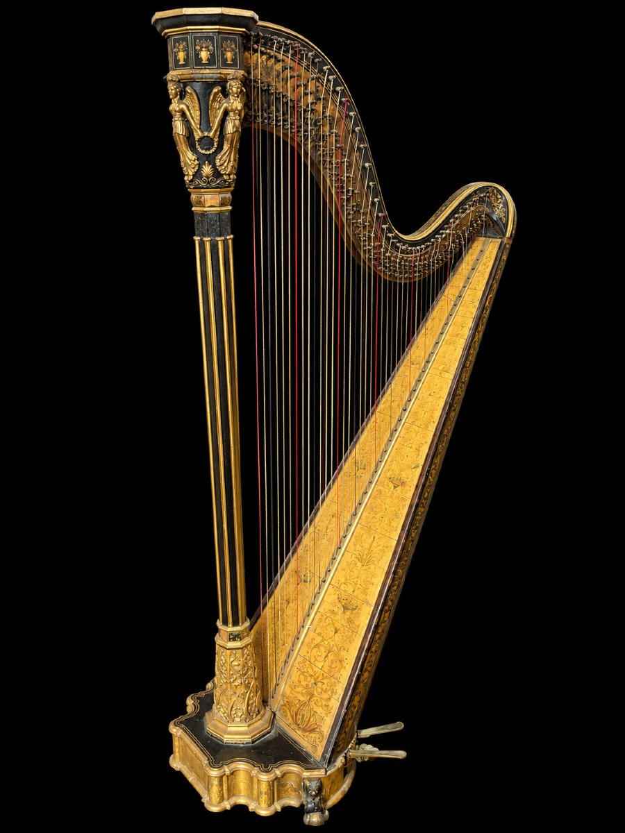 HARPE À PÉDALES DE FREDERICK GROSJEAN Londres, vers 1820-photo-4