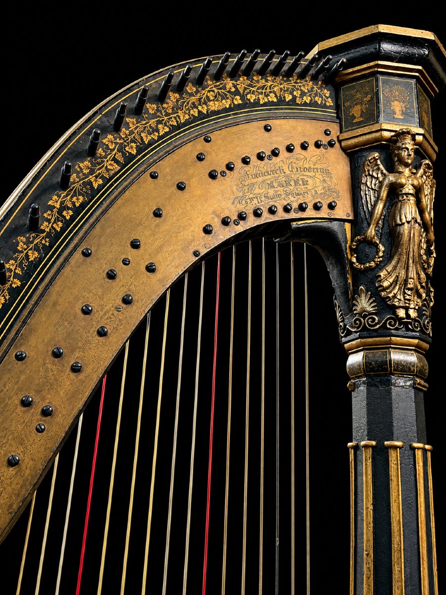 HARPE À PÉDALES DE FREDERICK GROSJEAN Londres, vers 1820-photo-8