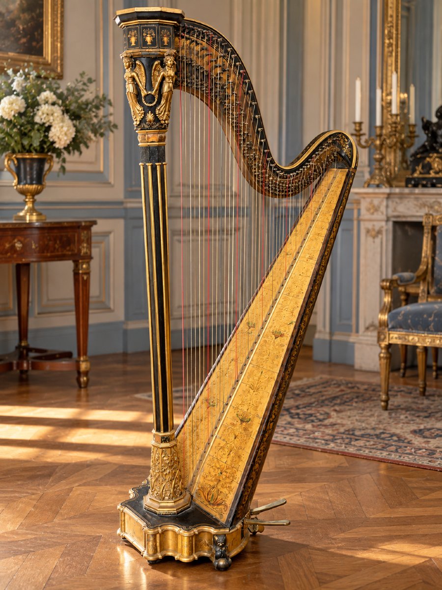 HARPE À PÉDALES DE FREDERICK GROSJEAN Londres, vers 1820