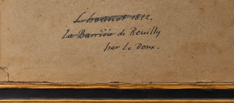 Le Doux — “la Barrière De Reuilly,” A Landscape Wash Dated 1812-photo-1