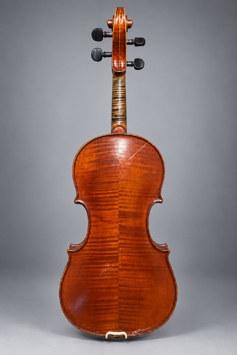 French 4/4 Violin By Gustave Villaume, Nancy, 1945 – Guarnerius Del Gesù Model-photo-2