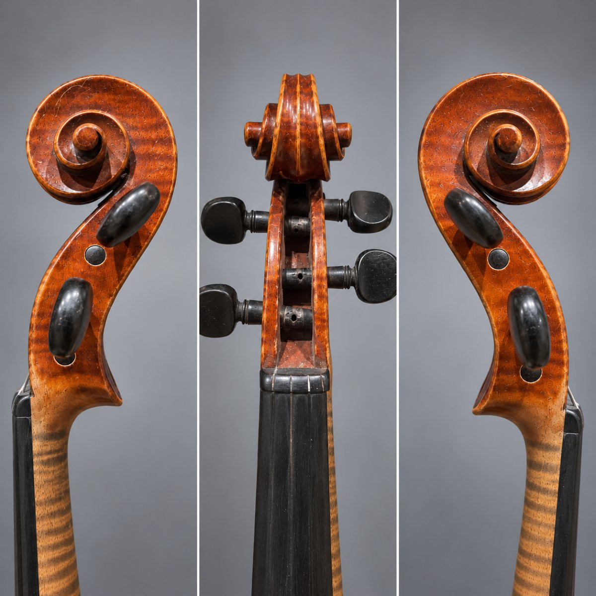 French 4/4 Violin By Gustave Villaume, Nancy, 1945 – Guarnerius Del Gesù Model-photo-3