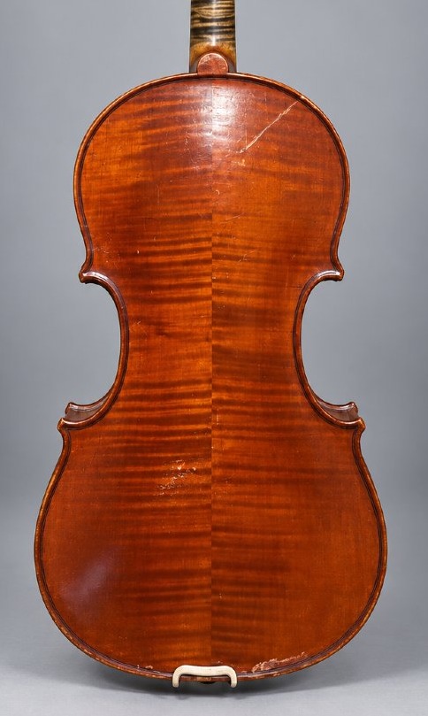 French 4/4 Violin By Gustave Villaume, Nancy, 1945 – Guarnerius Del Gesù Model-photo-1