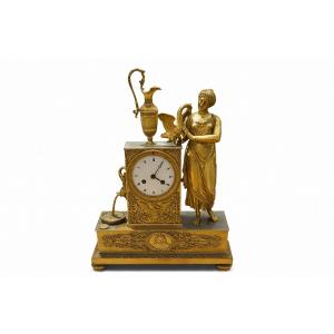 Gilt Bronze Clock, Empire Period 