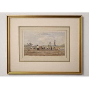 Paysans aux champs - CH .L Epplatenier 1879