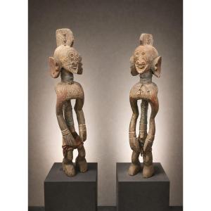 couple de statues Mumuyé – Nigéria – début du XXe siècle