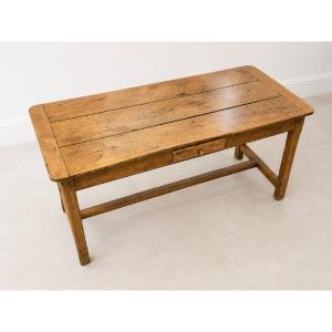 Light Oak Farmhouse Table – 18th Century
