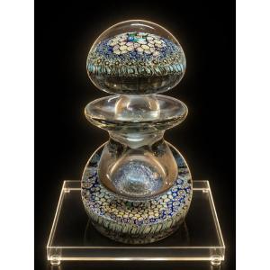 Murano Crystal Perfume Bottle, Millefiori Design – Late 19th Century