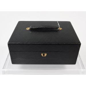 écritoire de voyage en maroquin noir Wells & Lambe, fabricants de la Cour – Londres, vers 1820-