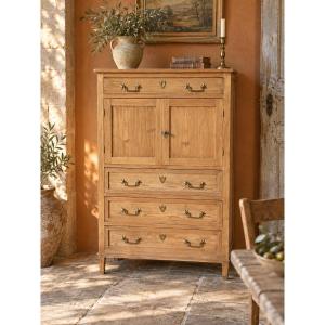Louis XVI-style Fir Wood Secretary Desk – 18th Century