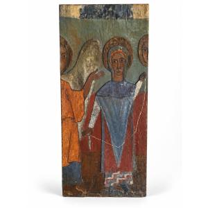 Orphan Panel From A Triptych, *spinning Monks*, Ca. 1950