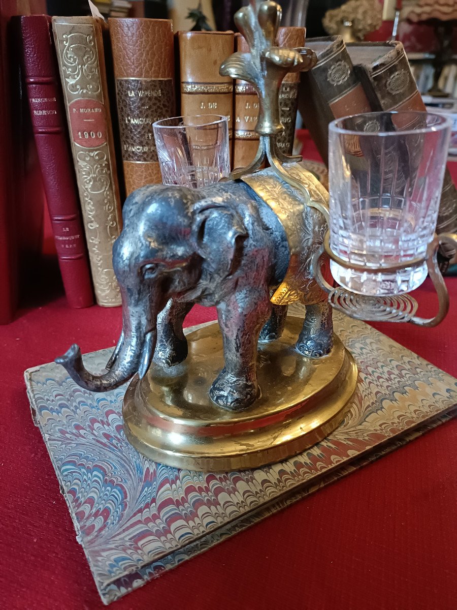 19th Century Metal Elephant-photo-2