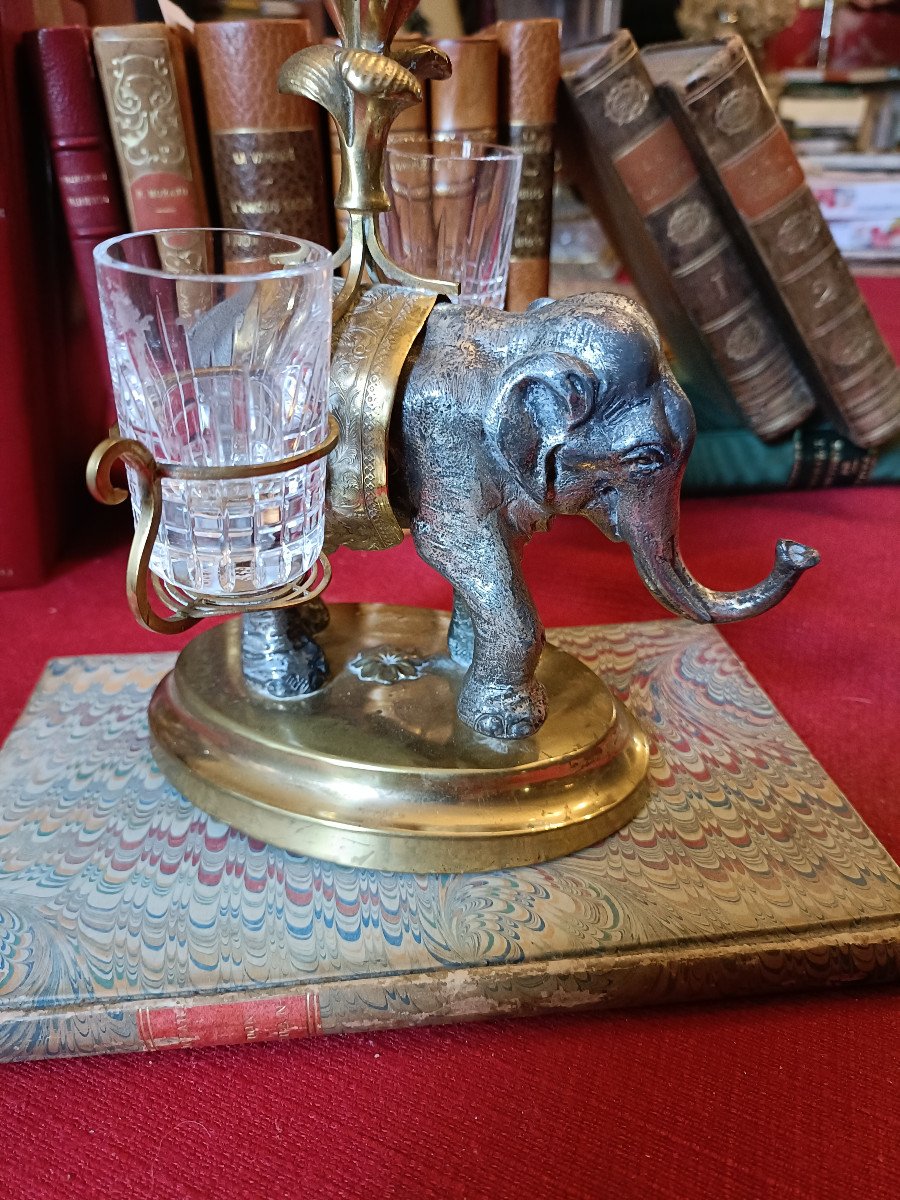 19th Century Metal Elephant