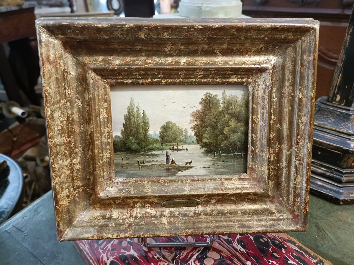 Pair Of 19th Century Landscape Panels 
