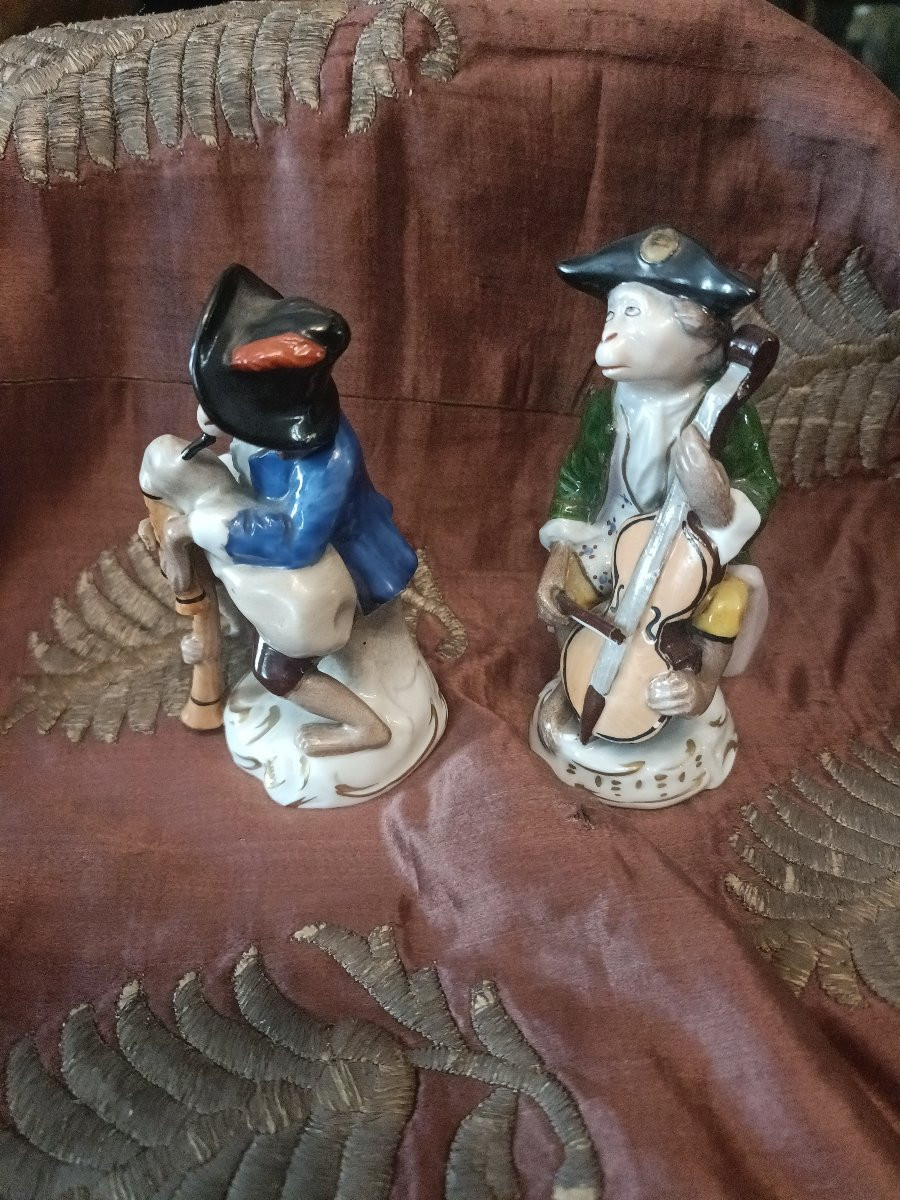 Pair Of Musician Monkeys-photo-3