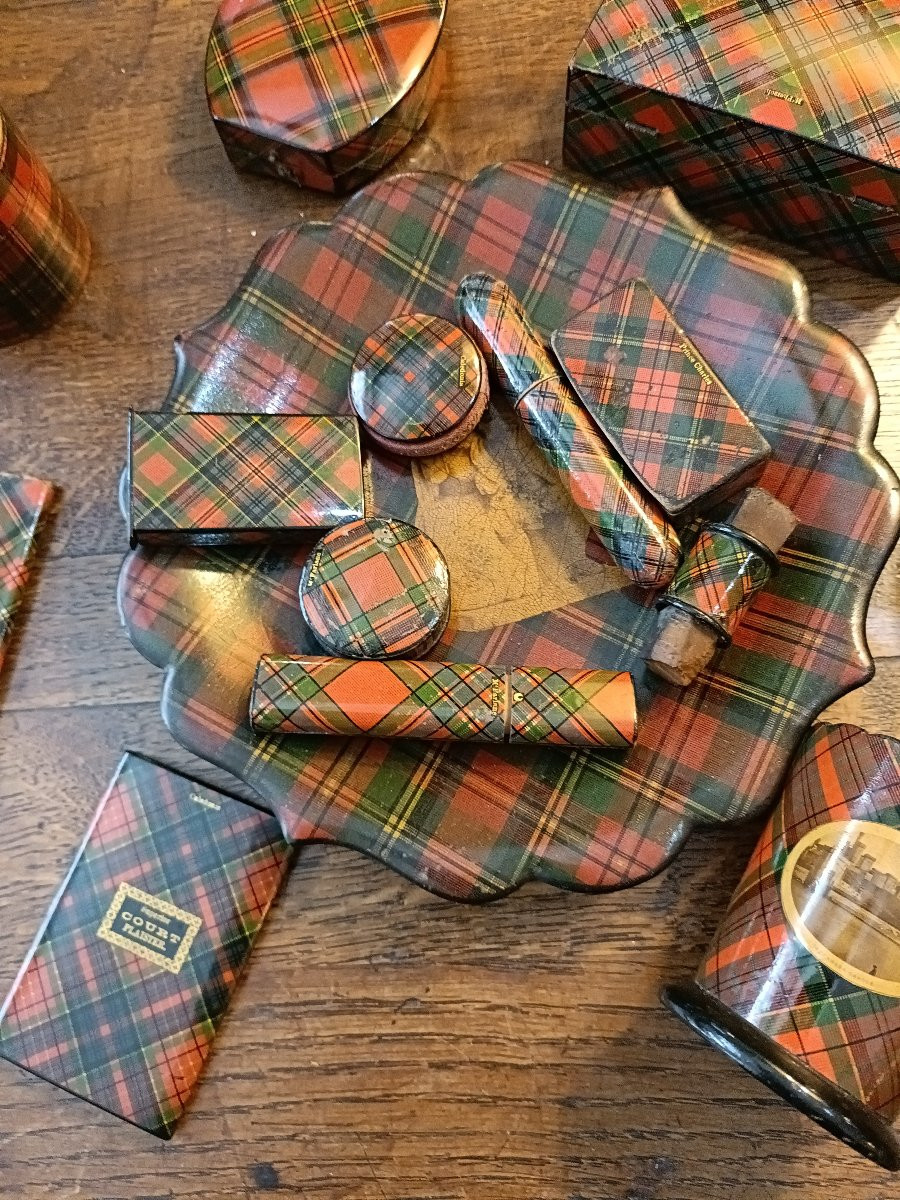 Lot Of Tartan Ware Objects-photo-3
