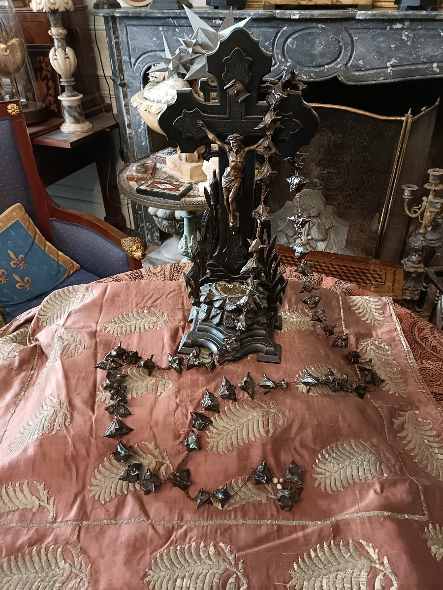 Grand chapelet et christ bénitier 
