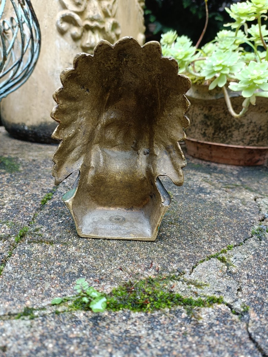 Buste d'amérindien en bronze-photo-2
