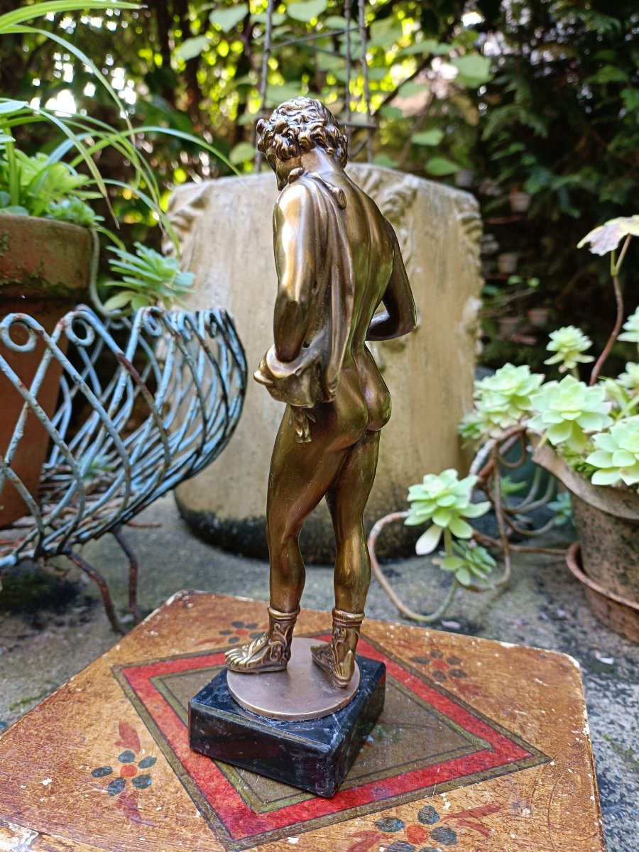 Statuette bronze Narcisse Grand Tour-photo-2
