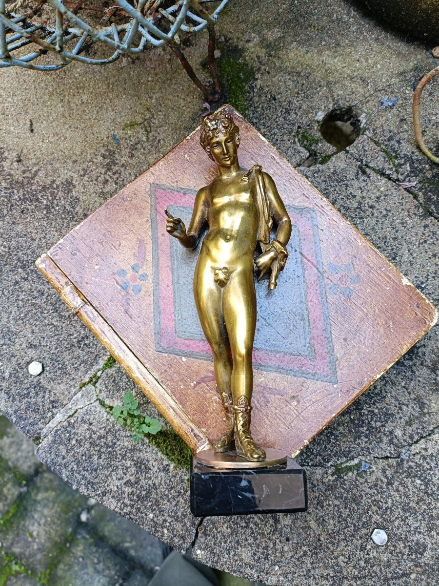 Statuette bronze Narcisse Grand Tour-photo-1