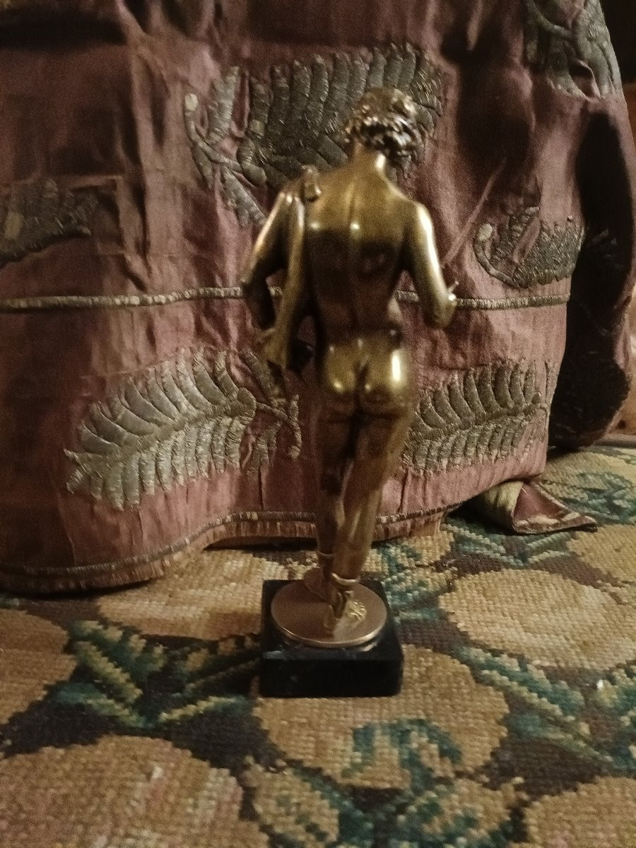 Statuette bronze Narcisse Grand Tour-photo-2