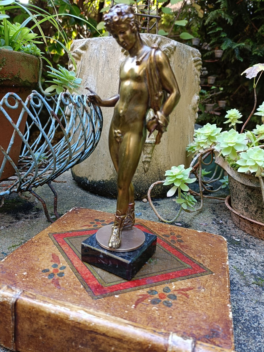 Statuette bronze Narcisse Grand Tour