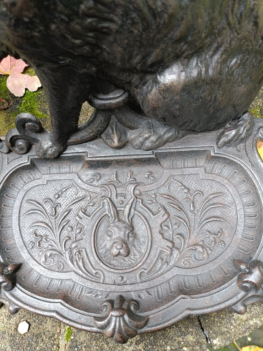 Cane Holder. Cast Iron, 19th Century.-photo-2