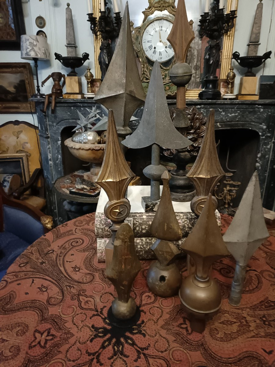 Collection de 9 pointes de hampes.-photo-3