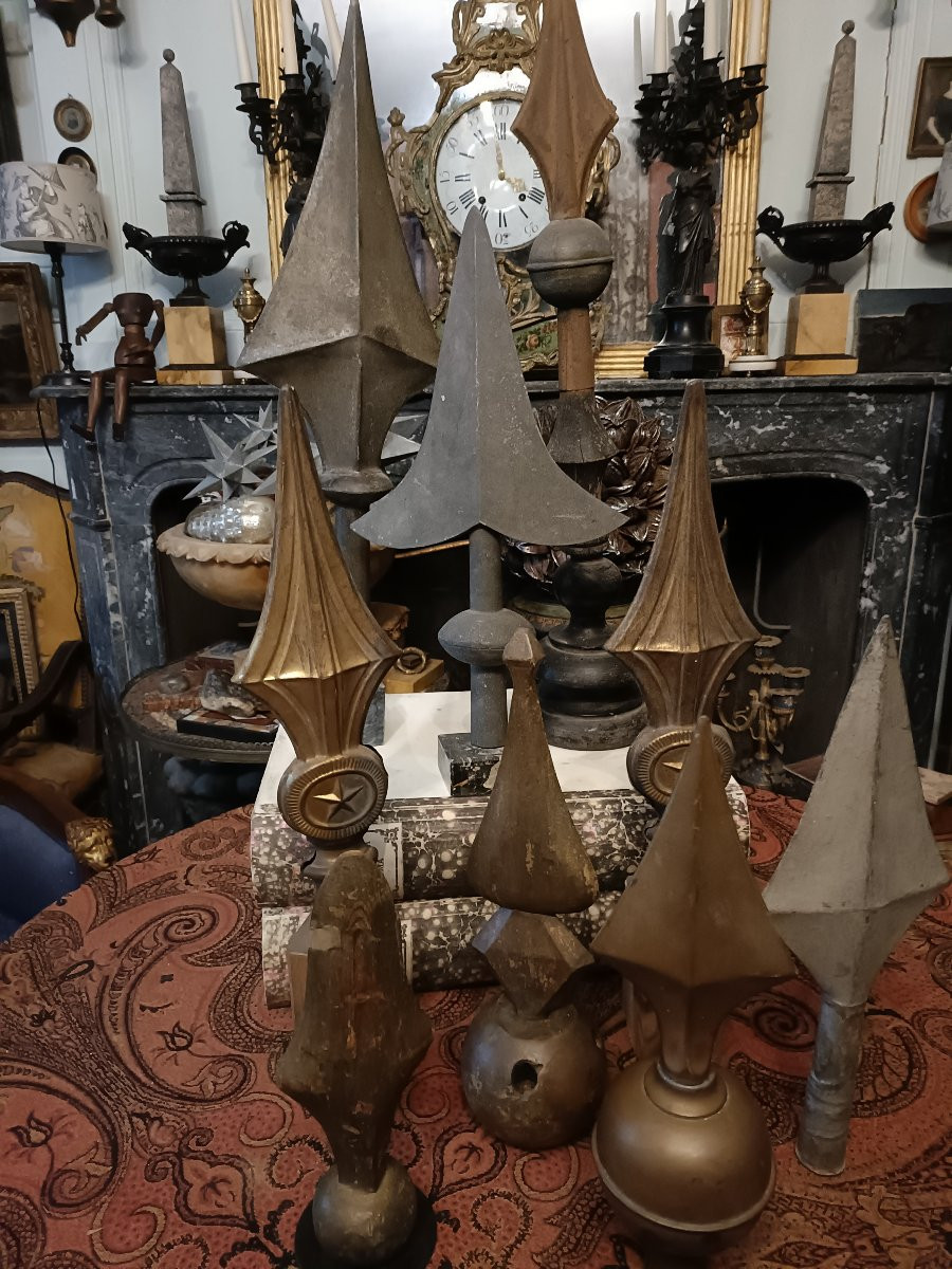 Collection de 9 pointes de hampes.-photo-4