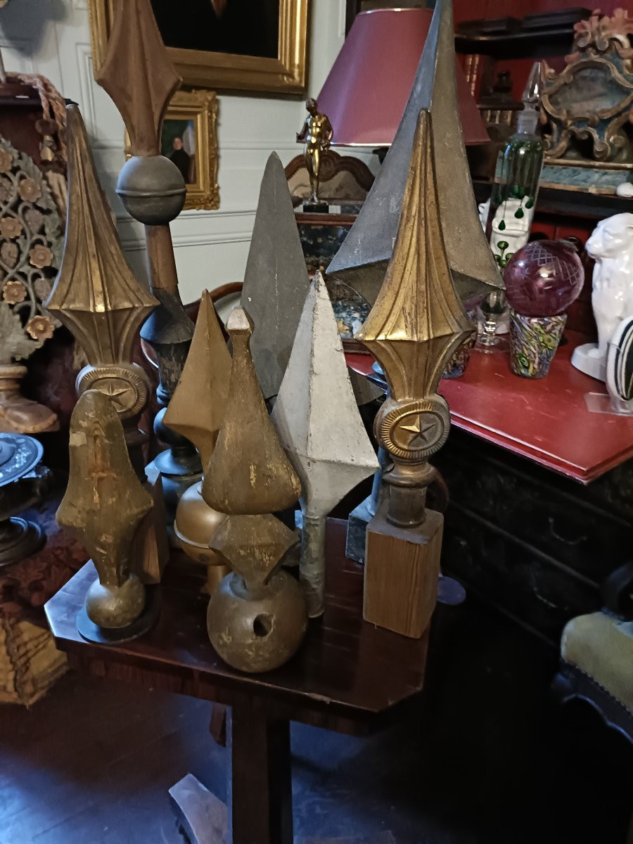 Collection de 9 pointes de hampes.-photo-2