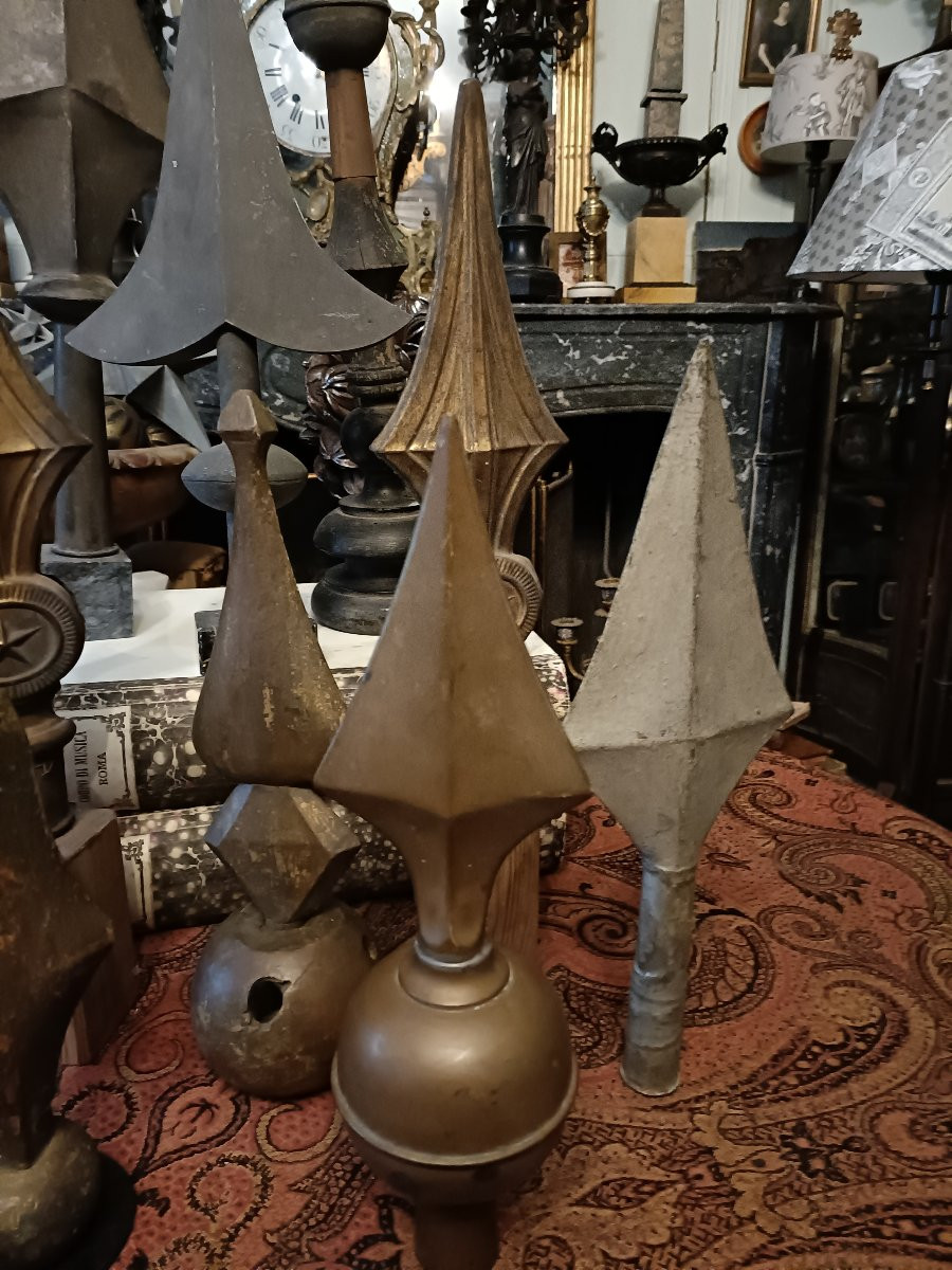 Collection de 9 pointes de hampes.-photo-5