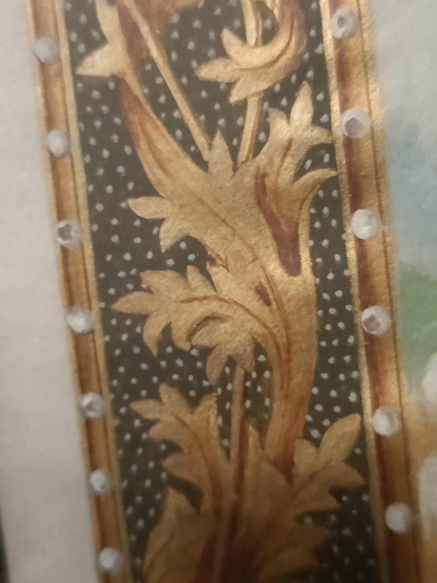 Illuminated Manuscript On Vellum. 19th Century -photo-3